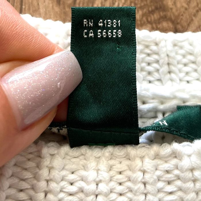 Pull torsadé blanc Lauren Ralph Lauren pour femme, taille M - photo numéro 6