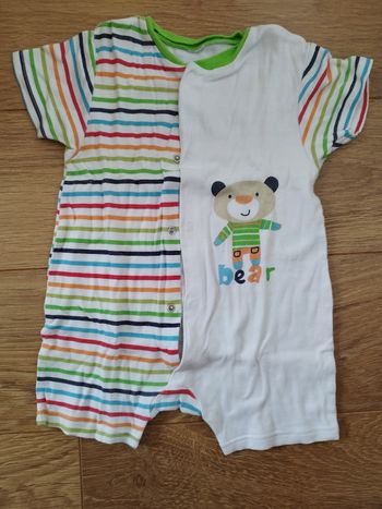 Combishort blanc - 3 ans