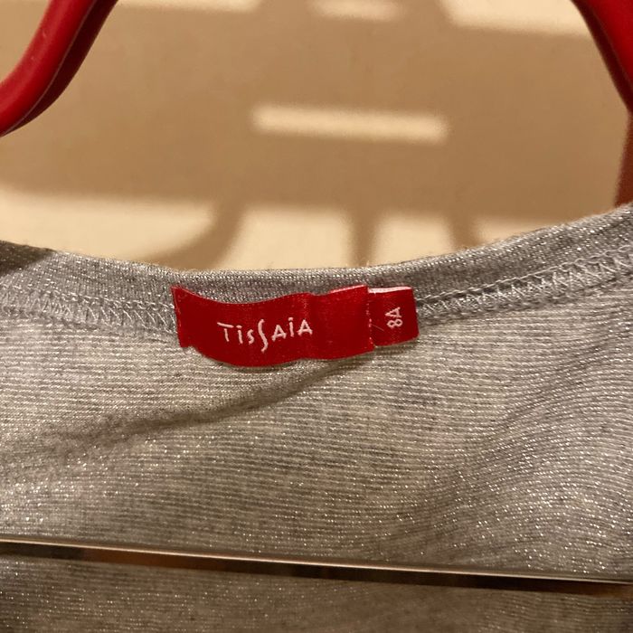 Gilet court gris brillant - photo numéro 2