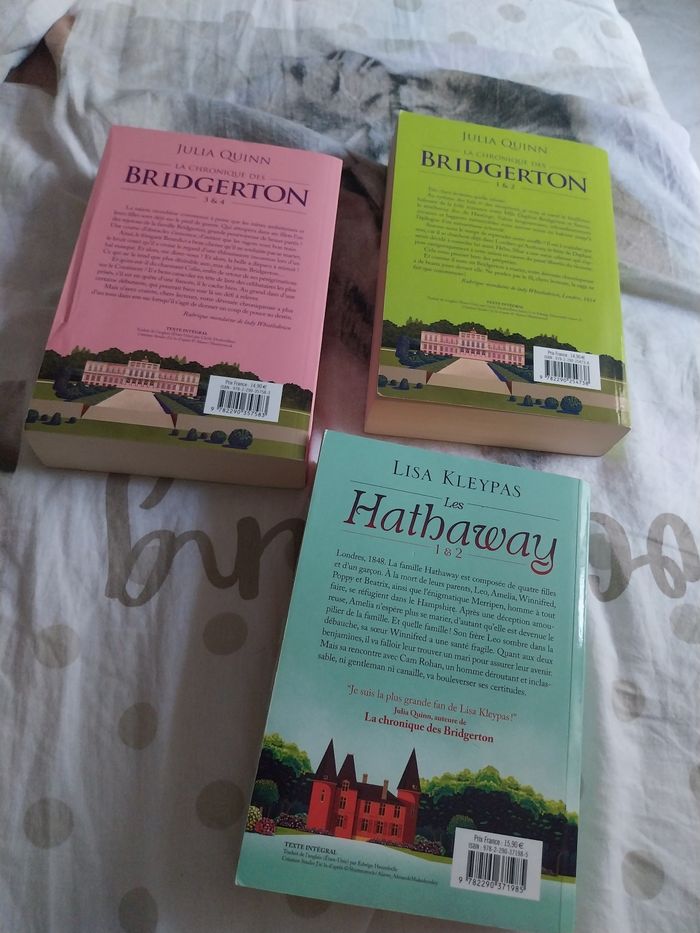 Romans La Chronique des Bridgerton tomes 1-2 3-4 et Les Hathaway 1-2 - photo numéro 6