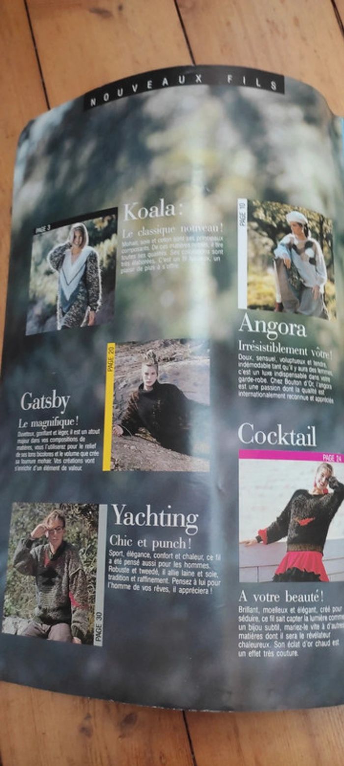 Catalogue tricot bouton d or vintage - photo numéro 2