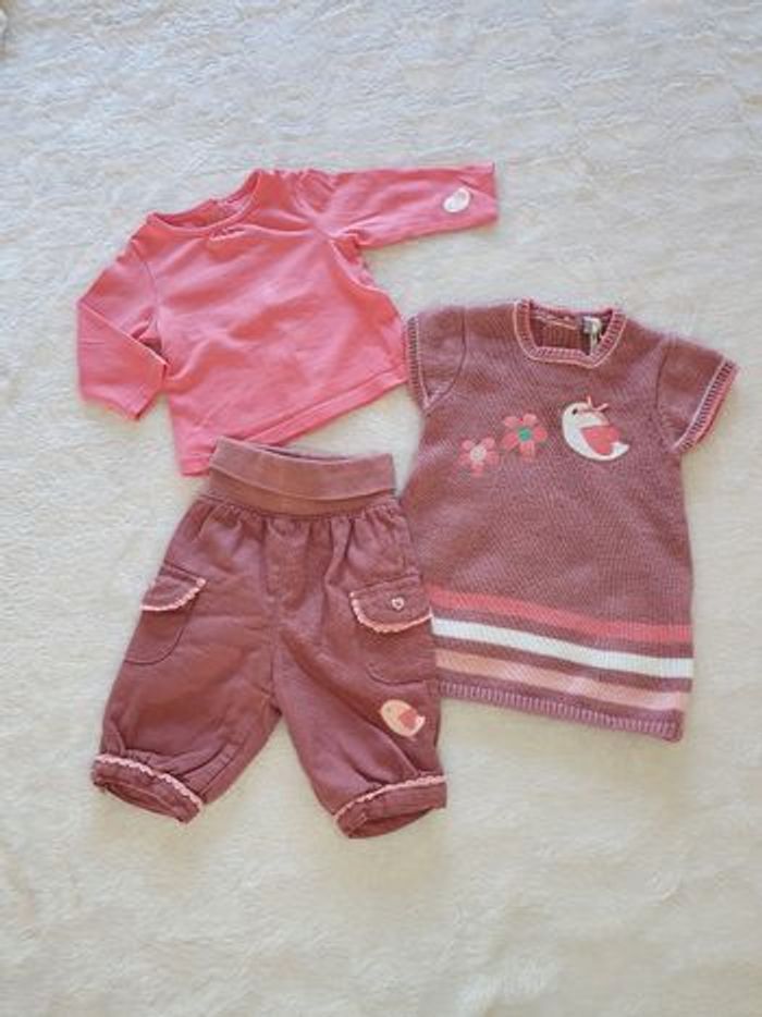 Ensemble 3 pièces : Robe + Haut + Pantalon
1 mois
ORCHESTRA
État impeccable 👌