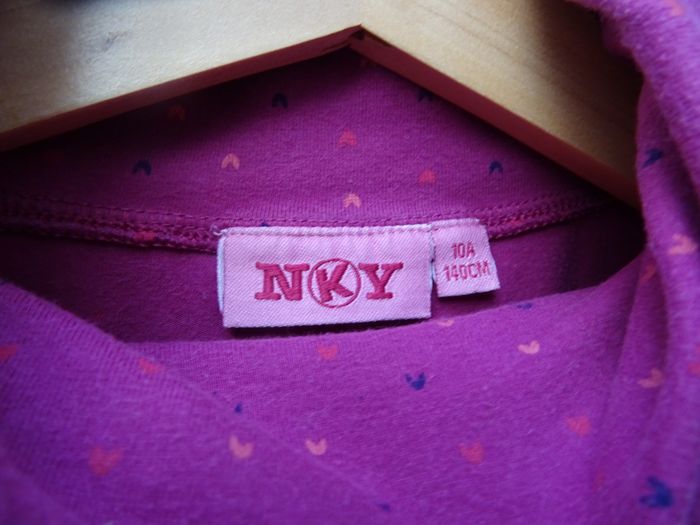 T-shirt rose à col roulé - 10 ans - photo numéro 2