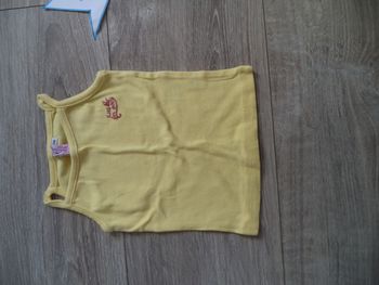 Débardeur été jaune 2 ans