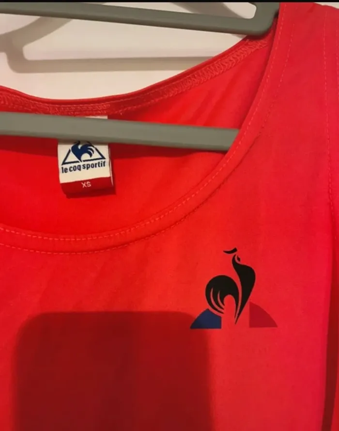 Débardeur rouge Le Coq Sportif XS – Neuf - photo numéro 2