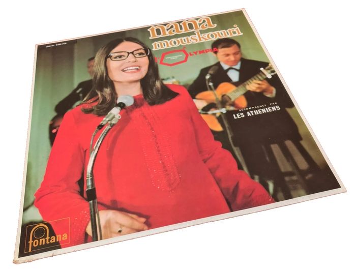 Vinyle 33 tours Nana Mouskouri   A l' Olympia Accompagnée par les Athéniens (1967) - photo numéro 7