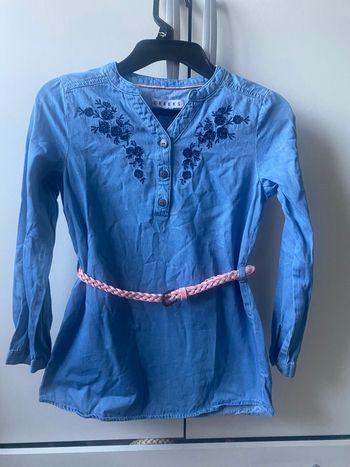 Robe tunique jean bleu creeks 8 ans