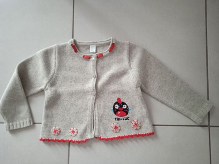 Gilet en laine fille Tuc Tuc - 3 ans