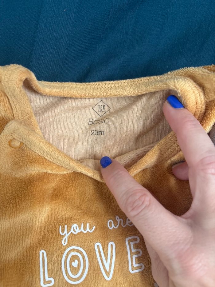 Lots 3 pyjamas velours - photo numéro 2