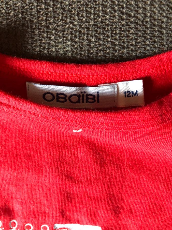 Tee shirt rouge 12m - photo numéro 2