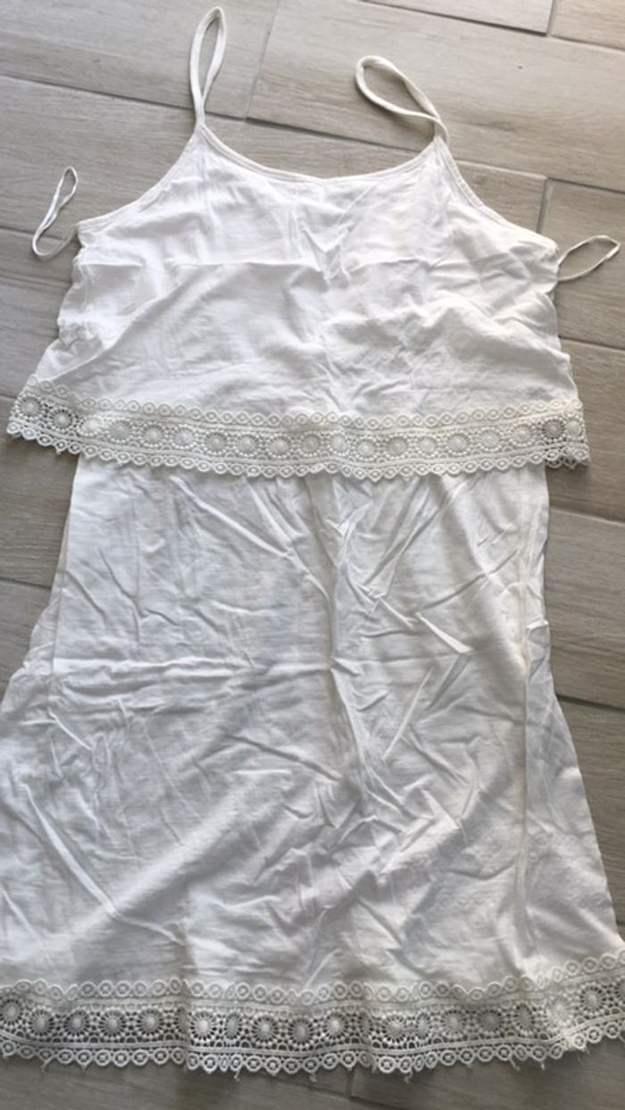 Robe à bretelles couleur écru - photo numéro 2