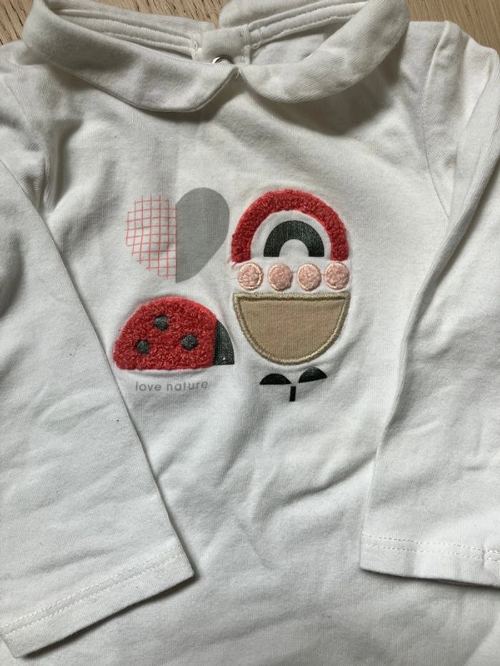 Ensemble 2 tee-shirts manches longues et un jean 6mois - photo numéro 4