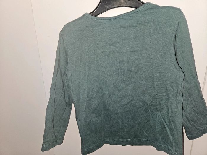 T-shirt manches longues vert motif "Happy souris" - Dopo Dopo Takko - 24 mois (92 cm) - photo numéro 3