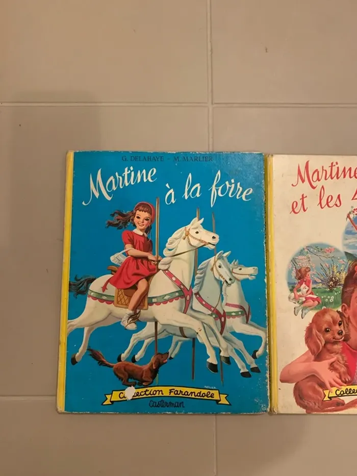 Lot deux livres vintage Martine - photo numéro 2