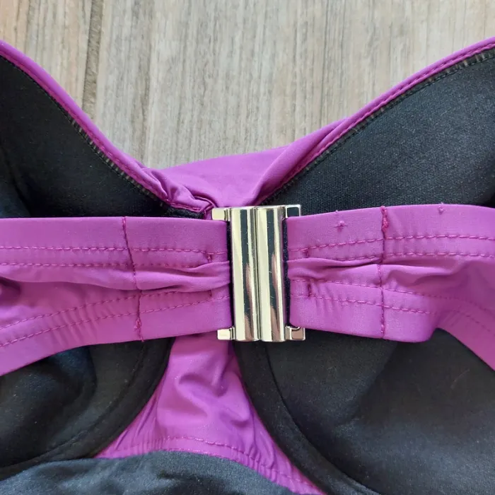Maillot de bain 1 pièce Red point violet rembourré en haut taille 44 - photo numéro 4