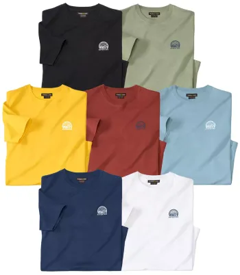 Lot de 7 t shirt en coton atlas for men adventure neuf taille 5XL