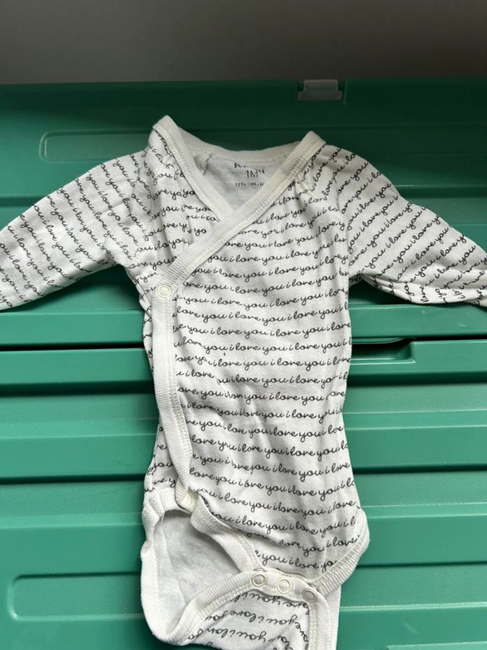 Lot de 5 bodys manches longues kiabi , 1 mois - photo numéro 15