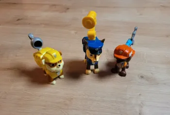 Lot de 3 figurines Ruben, Chase et Zuma de la Pat'Patrouille