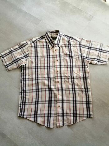 chemise manches courtes à carreaux taille 3 39/40 Pierre Chatel sports