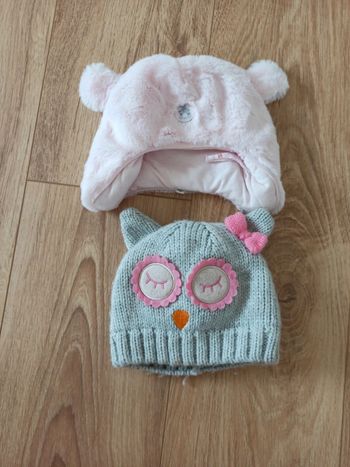 Lot de 2 bonnets