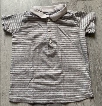 Polo à rayures 24 mois
