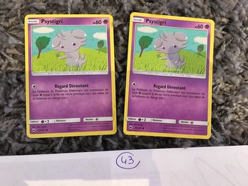 Cartes Pokémon base coloris violet