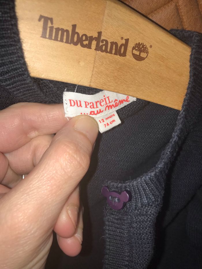 Petit gilet noir DPAM 12 mois - photo numéro 3