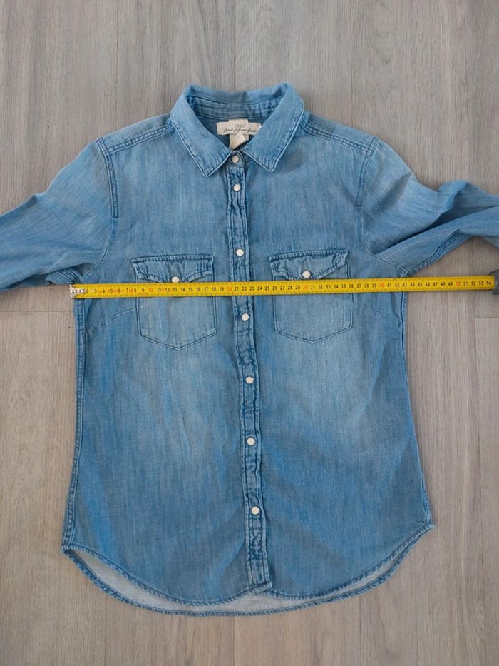 Chemise en jeans H&M taille 34 / XS - photo numéro 5