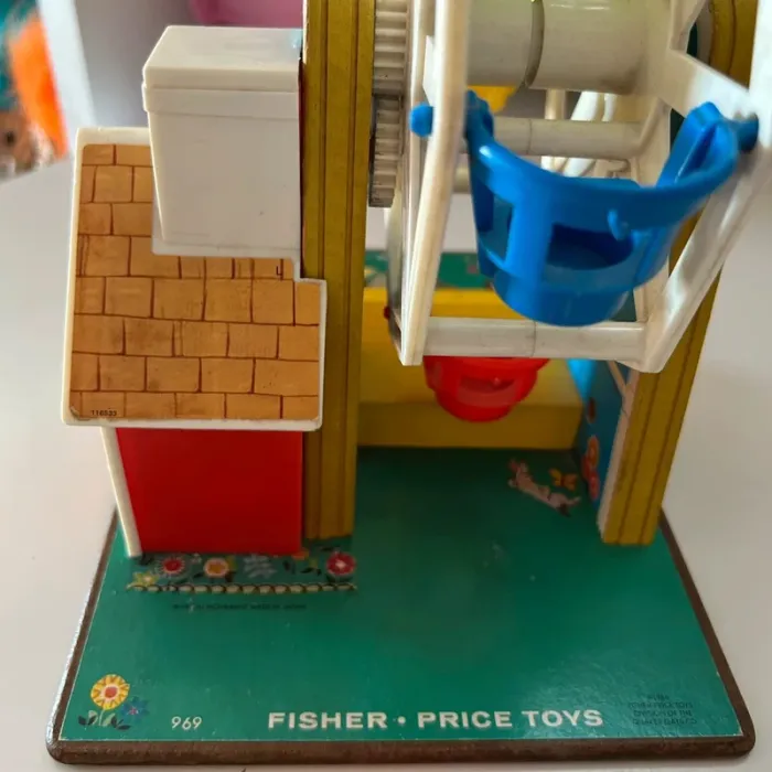 Grande roue fisher price 969 vintage music box ferris wheel 1966 - photo numéro 14
