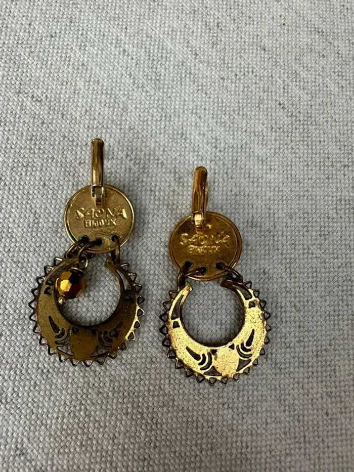 Boucle d’oreille dorées Saona - photo numéro 9
