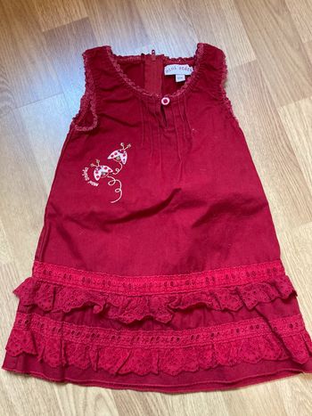 Robe bébé bordeaux