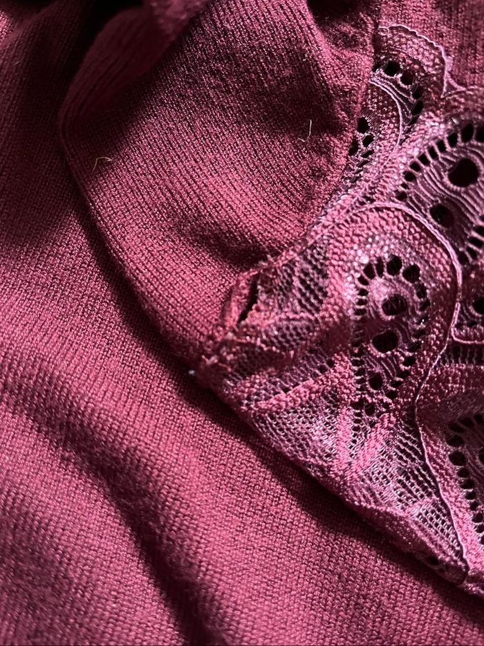 Pull bordeaux - photo numéro 2