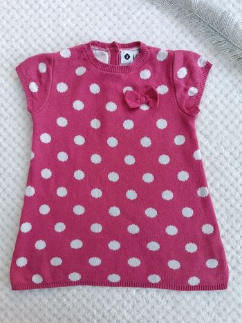 🔸Robe rose à pois Grain de Blé 12 mois🔸