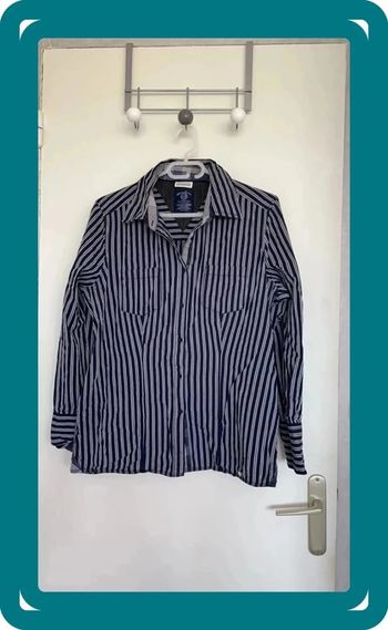 Chemise marine rayure
