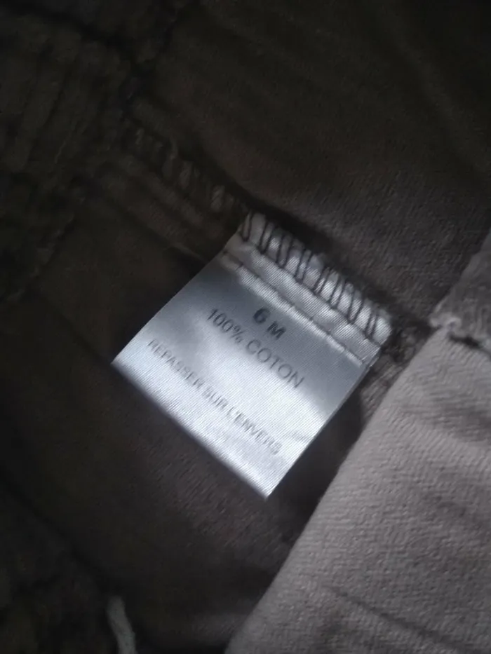Pantalon Velours Garçon 6 Mois - photo numéro 3