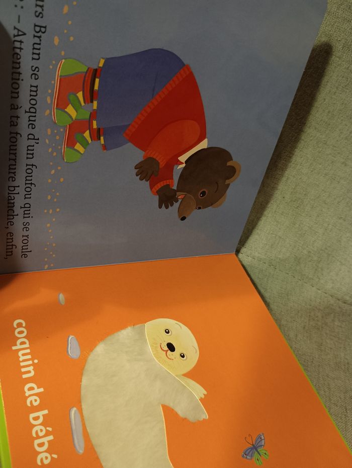 Livre a toucher petit ours brun et les animaux du zoo - photo numéro 6