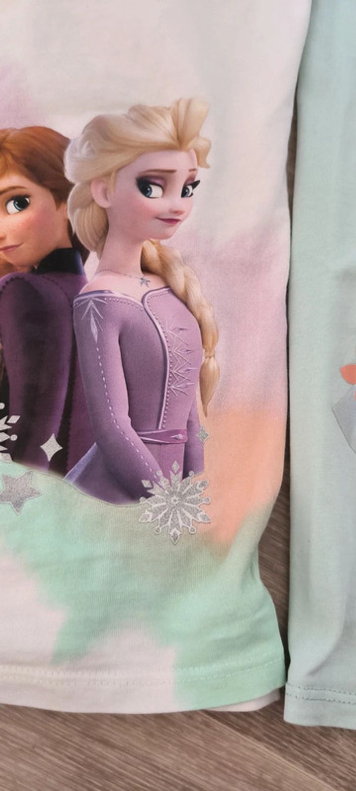 3 T-shirts reine des neiges parfait état - photo numéro 12