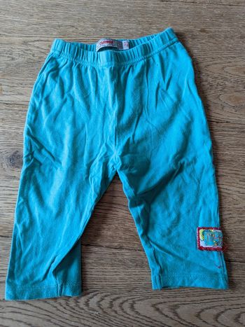 Legging clayeux bleu 18 mois