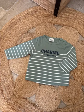 T-shirt manches longues 6 mois tape à l’œil
