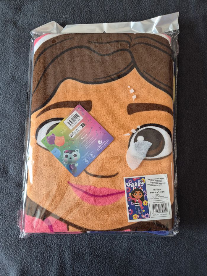 serviette de bain gabby's dollhouse - photo numéro 2