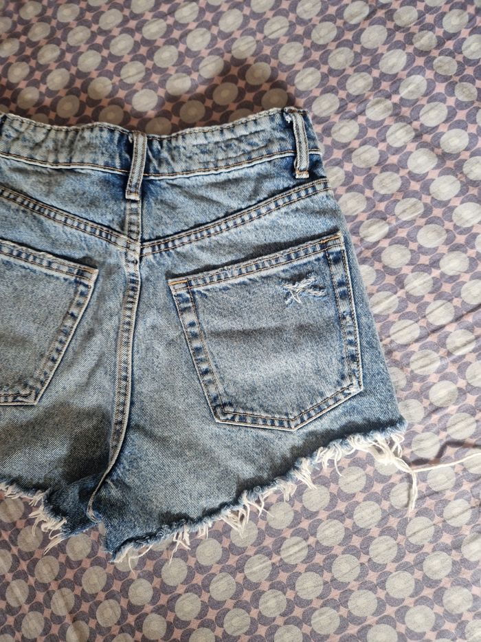 Short bleu zara - photo numéro 2