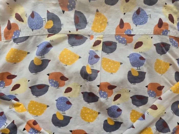 Blouse Col V, multicolore avec motif - photo numéro 8