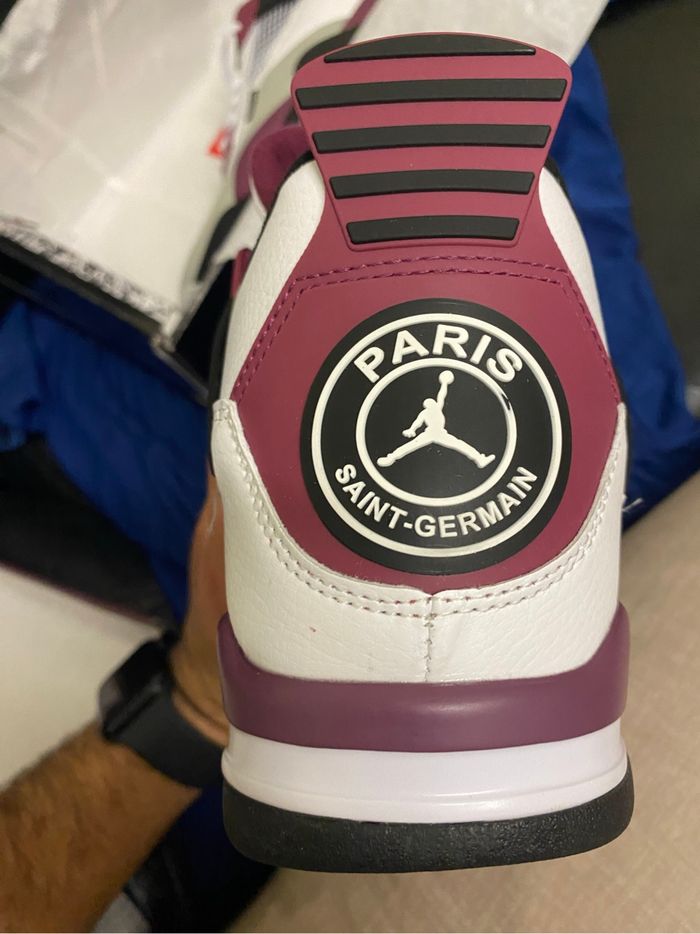 Paris Saint-Germain x Air Jordan 4 Retro Bordeaux - taille 45 - photo numéro 6