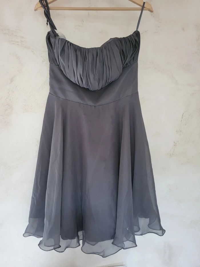 Robe habillée de cérémonie avec son étole 36/38 - photo numéro 3