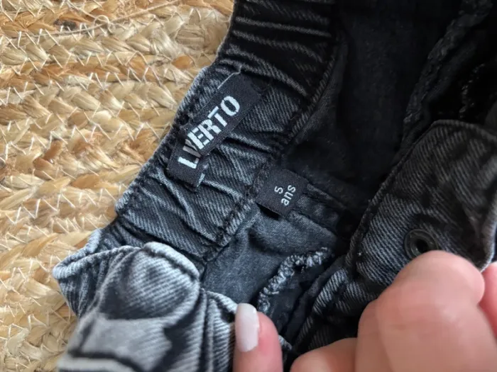Short en jean liberto 5 ans tbe gris délavé - photo numéro 3