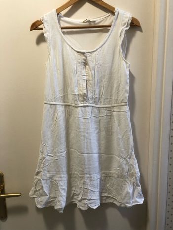 Robe blanche courte femme