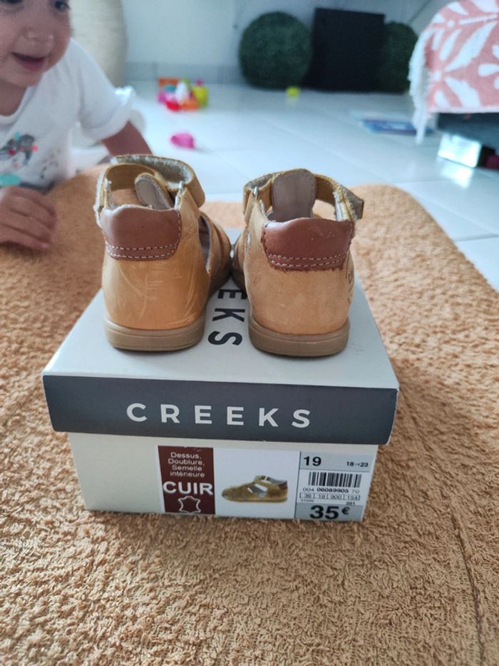 Sandale ouverte Nu-pieds Taille 19 Creeks - photo numéro 2