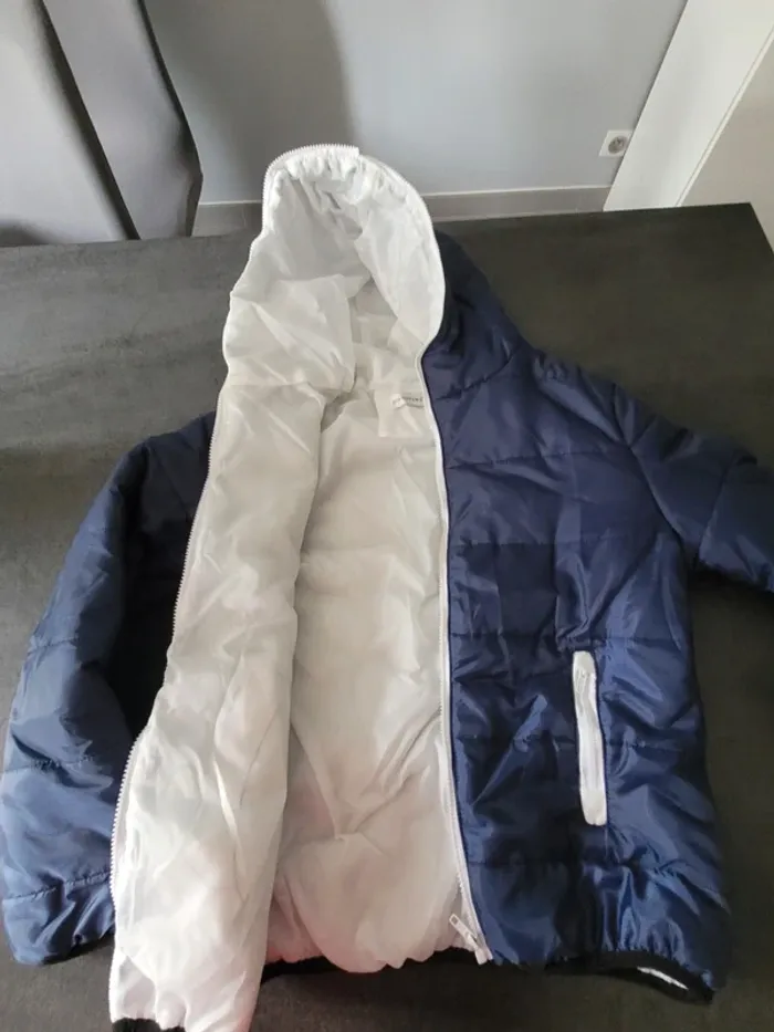 Parka garçon L bleu neuf - photo numéro 4