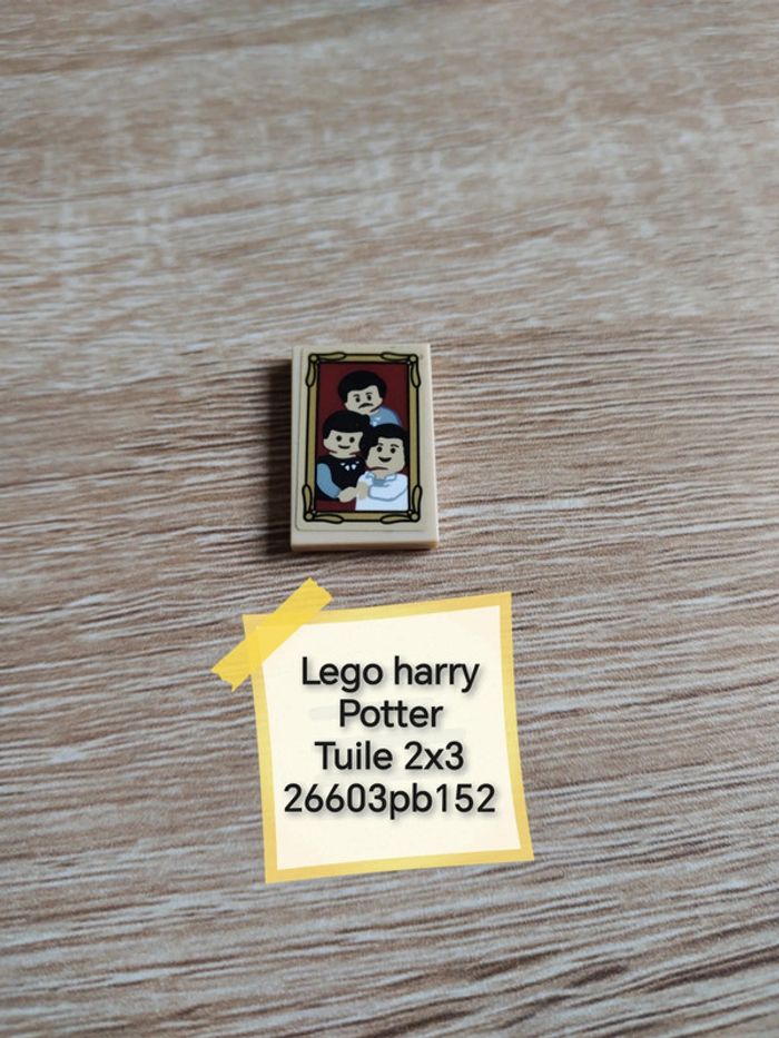 Lego harry Potter tuile 2x3 réf 26603pb152