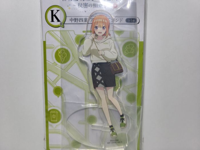 The Quintessential Quintuplets Stand Acrylic 2D Ichiban Kuji K NAKANO Yotsuba - photo numéro 2